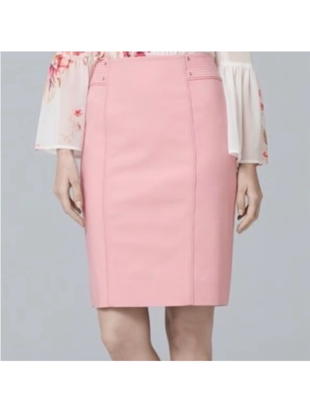 White House Black Market Pink Pencil Skirt 2